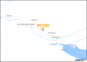 map of Ostrov