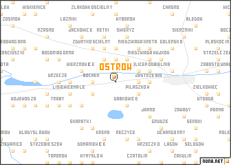 map of Ostrów