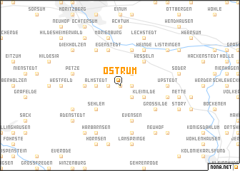 map of Östrum