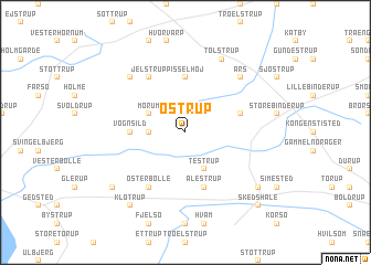 map of Østrup