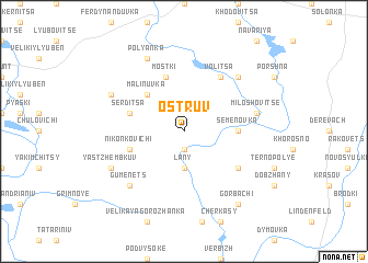 map of Ostruv