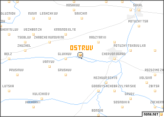 map of Ostruv