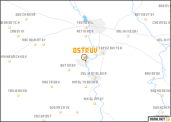 map of Ostruv