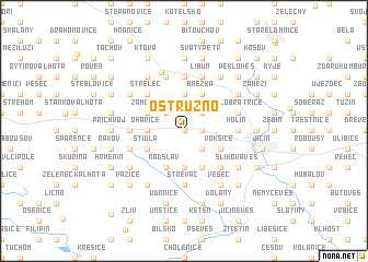 map of Ostružno