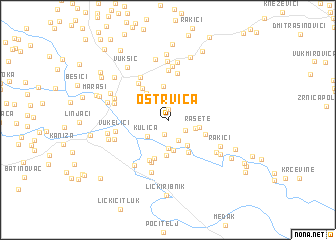 map of Ostrvica