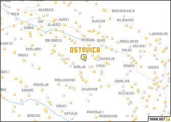 map of Ostrvica