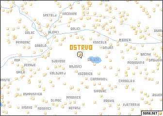 map of Ostrvo