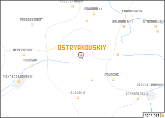 map of Ostryakovskiy