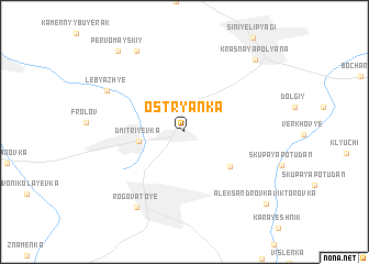 map of Ostryanka