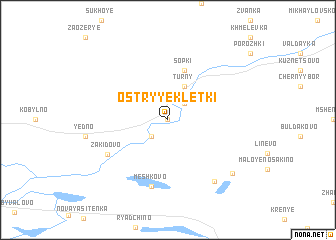 map of Ostryye Kletki