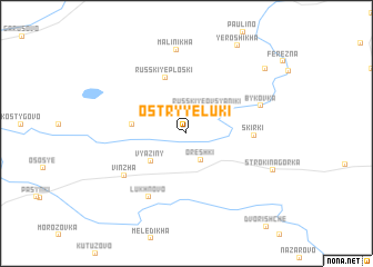 map of Ostryye Luki