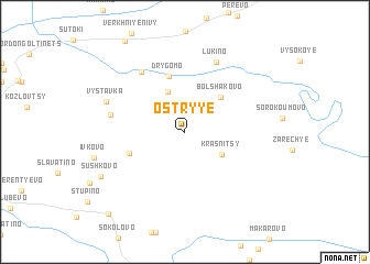 map of Ostryye