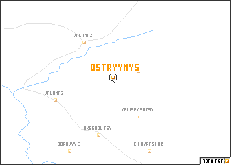 map of Ostryy Mys