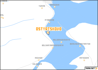 map of Ostyatskovo