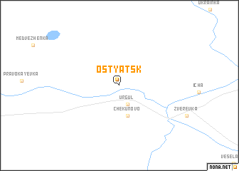 map of Ostyatsk