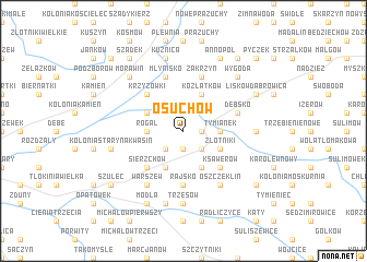 map of Osuchów