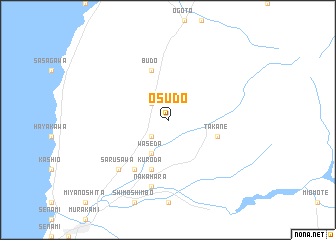 map of Ōsudo