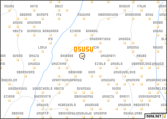 map of Osusu