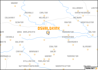 map of Oswaldkirk