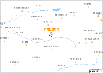 map of Oswayo