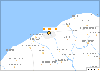 map of Oswego