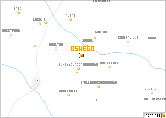 map of Oswego