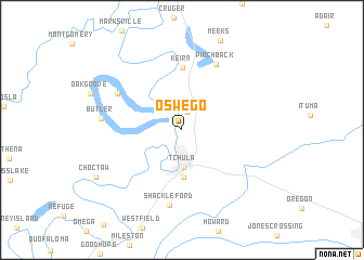 map of Oswego