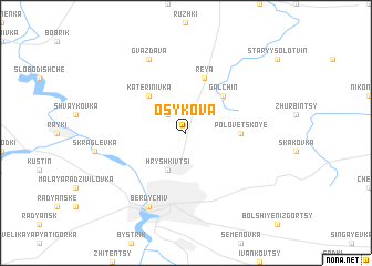 map of Osykova