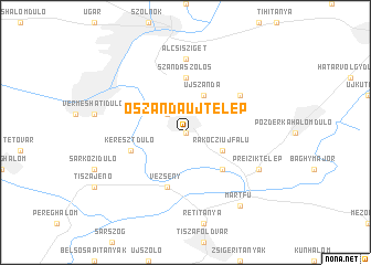 map of Ószanda-Újtelep