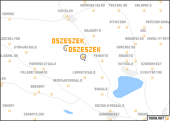 map of Öszeszék