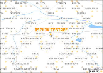 map of Oszkowice Stare