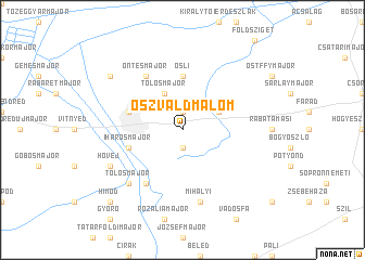 map of Oszvaldmalom