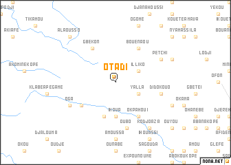 map of Otadi