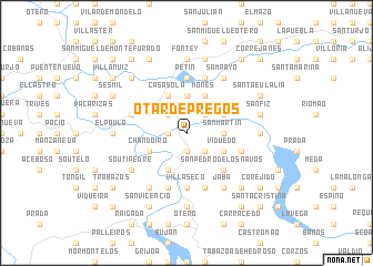 map of Otar de Pregos