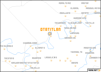 map of Otatitlán