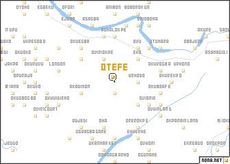 map of Otefe