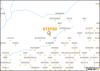 map of Otefon