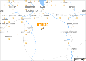 map of Oteiza