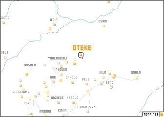 map of Otéké