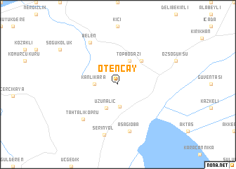 map of Ötençay