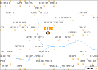 map of Oteo