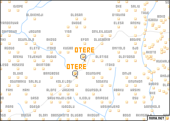 map of Otere