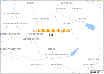 map of Otero de Herreros