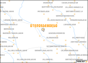 map of Oteros de Boedo