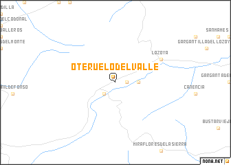 map of Oteruelo del Valle