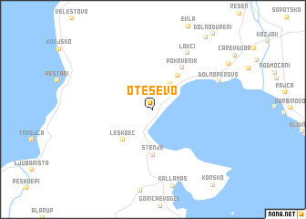 map of Oteševo