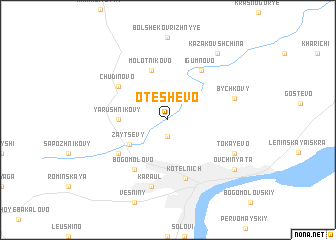 map of Oteshevo