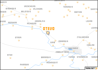 map of Otevo