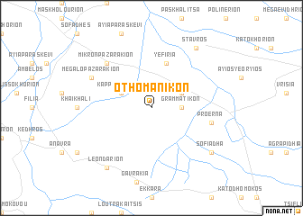 map of Othomanikón