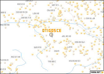 map of Otigošće